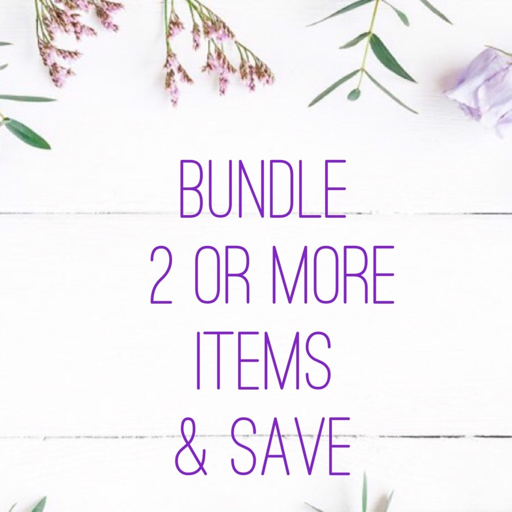 ✨Bundle 2 or more items and save 15% off!!
